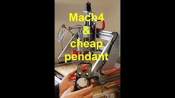CNC router machine #5 - First moves with Mach4 and a cheap pendant via Warp9 ESS