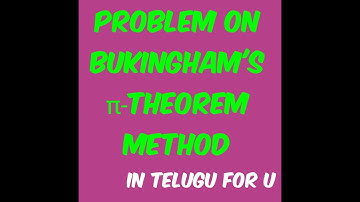 Problem on Bukingham