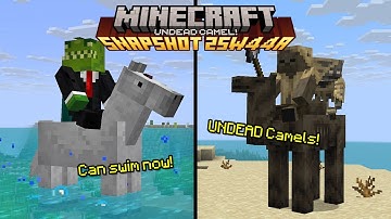 Minecraft 25w44a Adds Undead Camels, Skeletons & Water-Riding Horses!