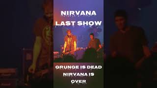 "Grunge is dead, Nirvana is over" - Krist Novoselic 03/01/1994 Nirvana last show😪