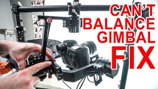GIMBAL FIX: Common balance problem | Tilt okay but roll axis returns