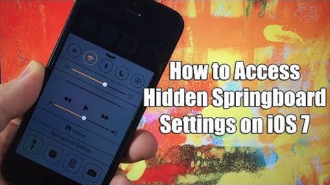 How to Enable Hidden Springboard Settings - iOS 7 Jailbreak Tweaks FREE