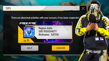 MY ID B***** 😱 V Badge Removed? 💔 Free Fire