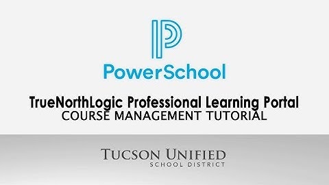 Professional Learning Portal Course Management Tutorial