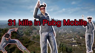 31 kills in Pubg Mobile 3V4🔥