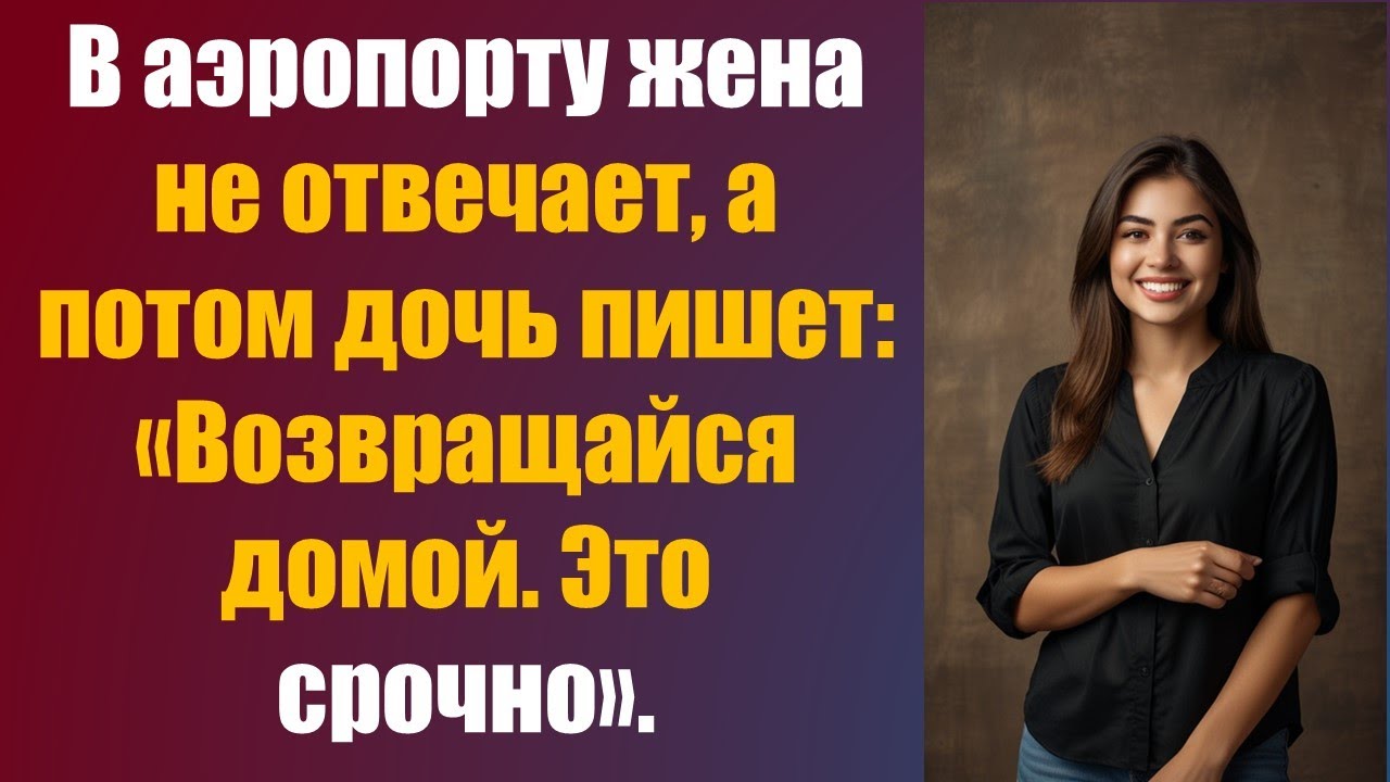 В аэропорту жена не отвечает, а потом дочь пишет: «Возвращайся домой. Это срочно».