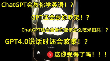 ChatGPT4.0真是逆天了，会教你吃米田共，教你学英文，还会跟你阴阳怪气的吵架，这样的AI这你受得了？