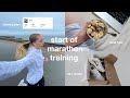 The start of marathon training  what i eat training plan  injury recovery