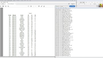 Embird Tutorial- Build Color Chart For Metro Pro Threads Using RGB Information