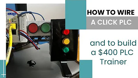 How to build Cheap PLC Educational Trainer (How to wire CLICK PLC) 2023