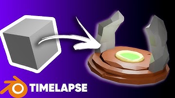 3D MAGIC PORTAL GATE | BLENDER GAME ASSET TIMELAPSE (SPEEDART)