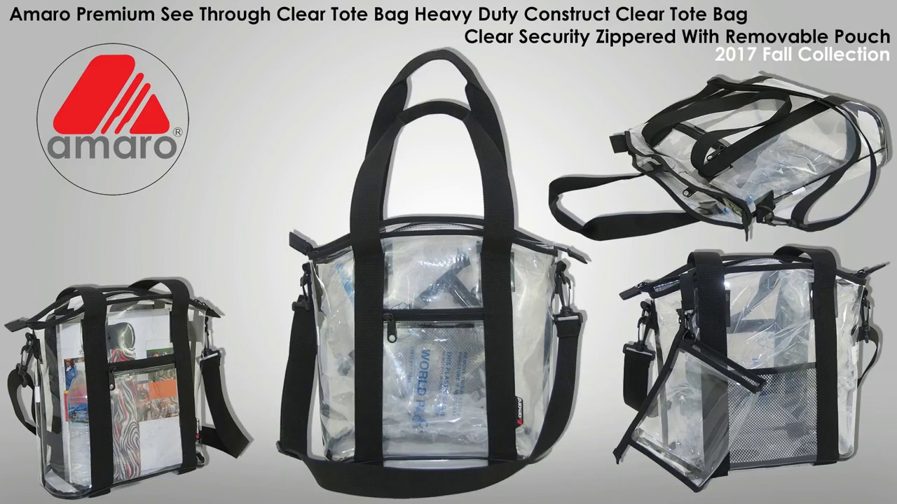 Amaro Clear Bag Premium Tote Amaro Clear Bag Premium Tote Stadium