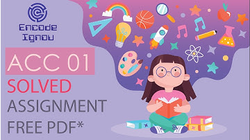 ACC 01 Solved assignment 2020 PDF*