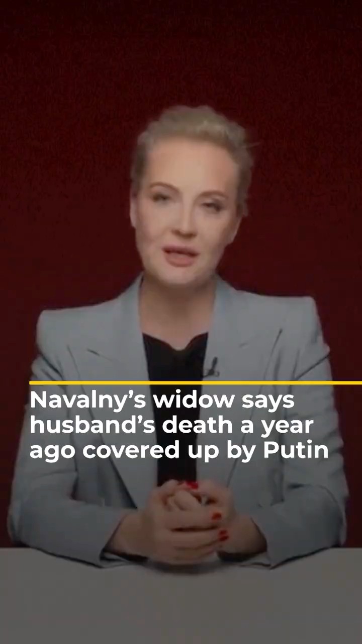 One year since Alexei Navalny’s death, his widow accuses Putin of cover-up