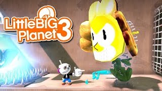 LittleBIGPlanet 3 - Cuphead: All Bosses [Player 1-2] - Playstation 4