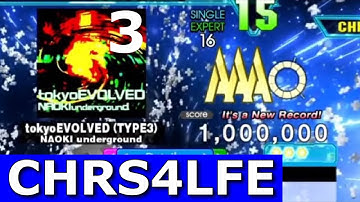 tokyoEVOLVED TYPE3 (ESP-16) MFC 1,000,000 World Record [DDR A20+]