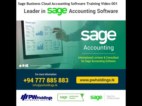 Sage Business Cloud Accounting Software Training Video 001