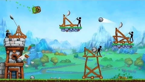 The Catapult king of Mining Epic Stickman Castle