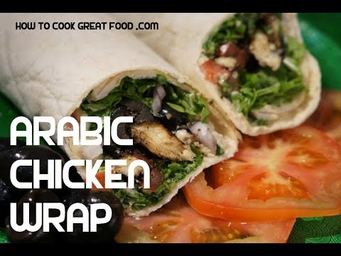 Arabic Chicken Wrap Recipe - Homemade Sharwarma - Chicken Sharwarma -