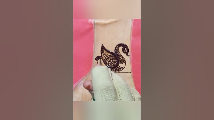 simple and beautiful duck mehndi design#shortsfeed