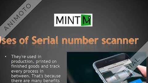 Serial number scanner at Mintm