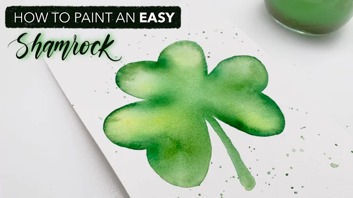 How To Paint A Super Easy Watercolour Shamrock!