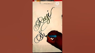 name writing/ raji suruthi #shorts #calligraphy #art #cursive #letters #trending #write #ytshorts