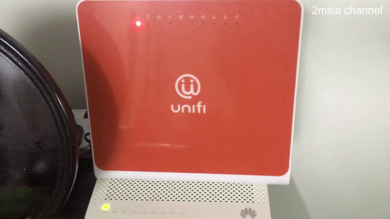 TM Unifi Fibre Optic Netis Huawei Modem Router Start Up ...