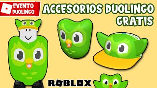 CONSIGUE GORRA y TRAJE de DUOLINGO GRATIS en ROBLOX | EVENTO ROBLOX DUOLINGO