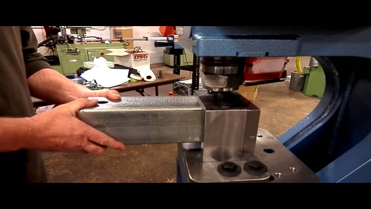 Scotchman 4 inch Mandrel Tube Punching Machine Demonstration YouTube
