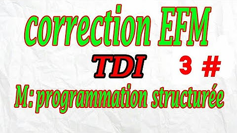 Exercice 3 EFM Programmation structurée Language C (Darija)