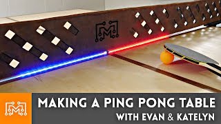 How to Make a Ping Pong Table // Collab with Evan & Katelyn | I Like To Make Stuff