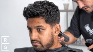 New Haircut After the Same Style His WHOLE LIFE! | (Smart, Textured Taper Haircut) **FULL HAIRCUT**