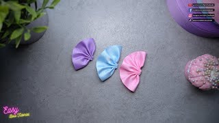 [ASMR] Ribbon Bows step by step - three colour hair clip #ElysiaHandmade