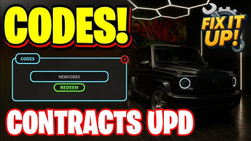 *NEW* ALL WORKING CONTRACTS UPDATE CODES FOR FIX IT UP 2025! ROBLOX FIX UT UP CODES