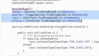 Android Application Development Tutorial   33   Creating a Method