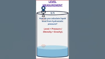 #How do you calculate liquid level from hydrostatic pressure #