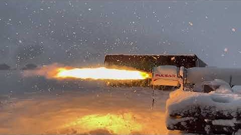 Pulsar Fusion supercharged hybrid rocket test in Gstaad, Switzerland