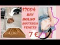 DIY: BOLSO inspiración BOTTEGA VENETA / bolso de mano/ how to make a Bottega Veneta pouch