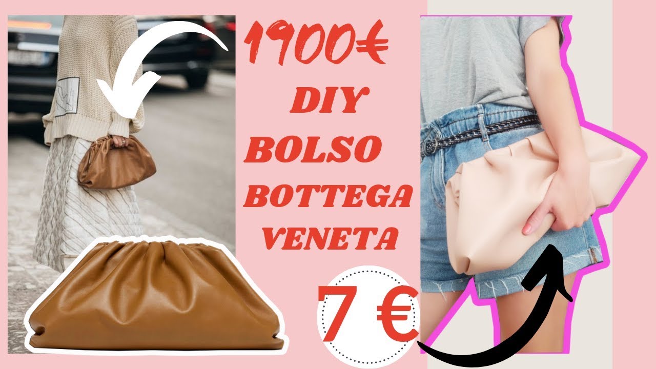 DIY: BOLSO inspiración BOTTEGA VENETA / bolso de mano/ how to make a Bottega Veneta pouch