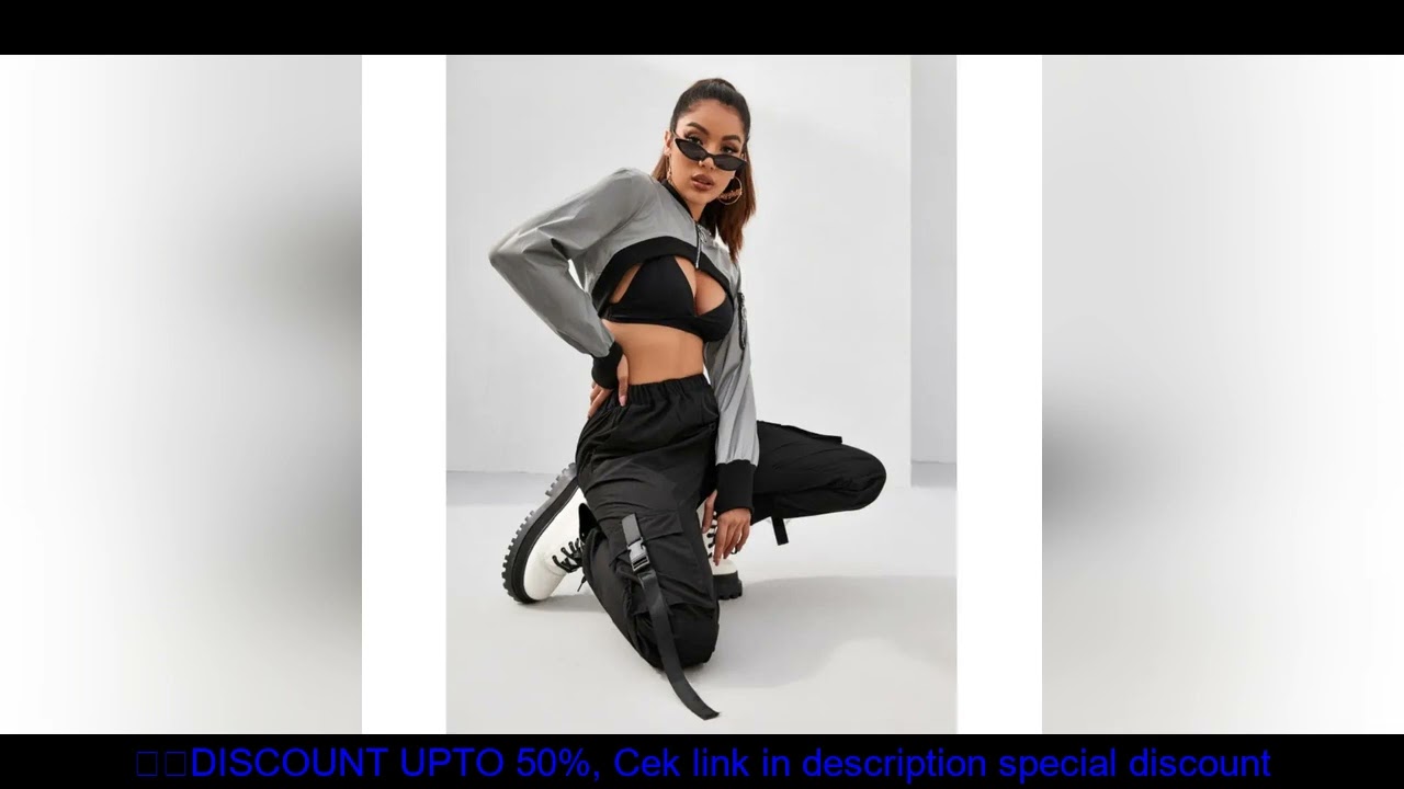 Women's Ultra-Short Reflective Jacket Street Style Fashion Trendy Coat European AmericanInspired Wom