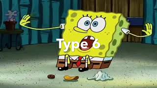 Spongebob scenes as enneagram types