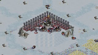 Red ALert 2 | Extra hard AI | 7 vs 1 | Frozen sun Map | France vs 7 random