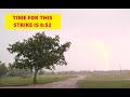 A Short Texas Lightning Storm - Some Good Streak Lightning &amp; Thunder