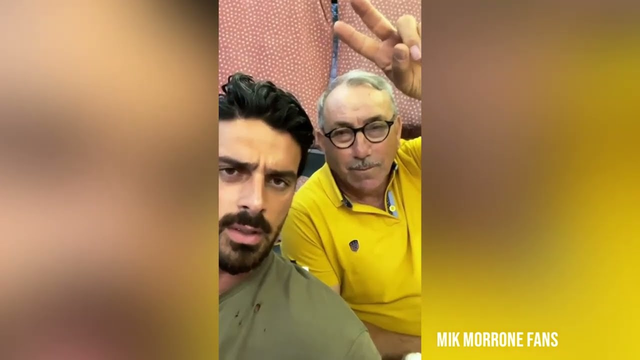 Michele Morrone with his uncle ("It's a video")
