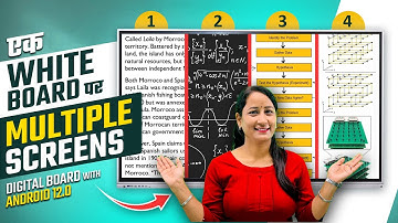 Multiple Screens in White Board | Useful White Board Feature | Latest Digital Board (Android 12.0)