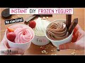 1 Minute, 3 Ingredient FROZEN YOGURT! *Instant* FroYo ICE CREAM RECIPE