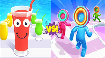 Juice Run Vs Layer Man | Runner Gameplay - Next Level Gameplay Android Ios 📲
