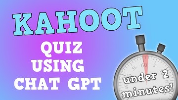 Create a Kahoot Quiz in Under 2 Minutes with Chat GPT!