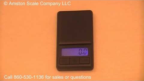 Calibration of the Amston Scales EX 500 x 0.1 Gram Pocket Scale